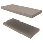 Hearth and Haven Dallas 32" Floating Wall Shelf in Taupe (Set of 2), , large