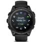 Garmin Tactix 8 AMOLED Smartwatch 47 mm Black Case with Black and Pebble Gray Band, , large