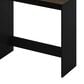 HOMLUX Modern Computer Desk in Columbia Walnut and Black, , large