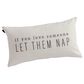 Demdaco Men"s Gifts Let Them Nap 12" x 21" Lumbar Throw Pillow in Off White, , large