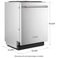KitchenAid 24" Built-in Dishwasher with 39 dBA in Stainless Steel, , large