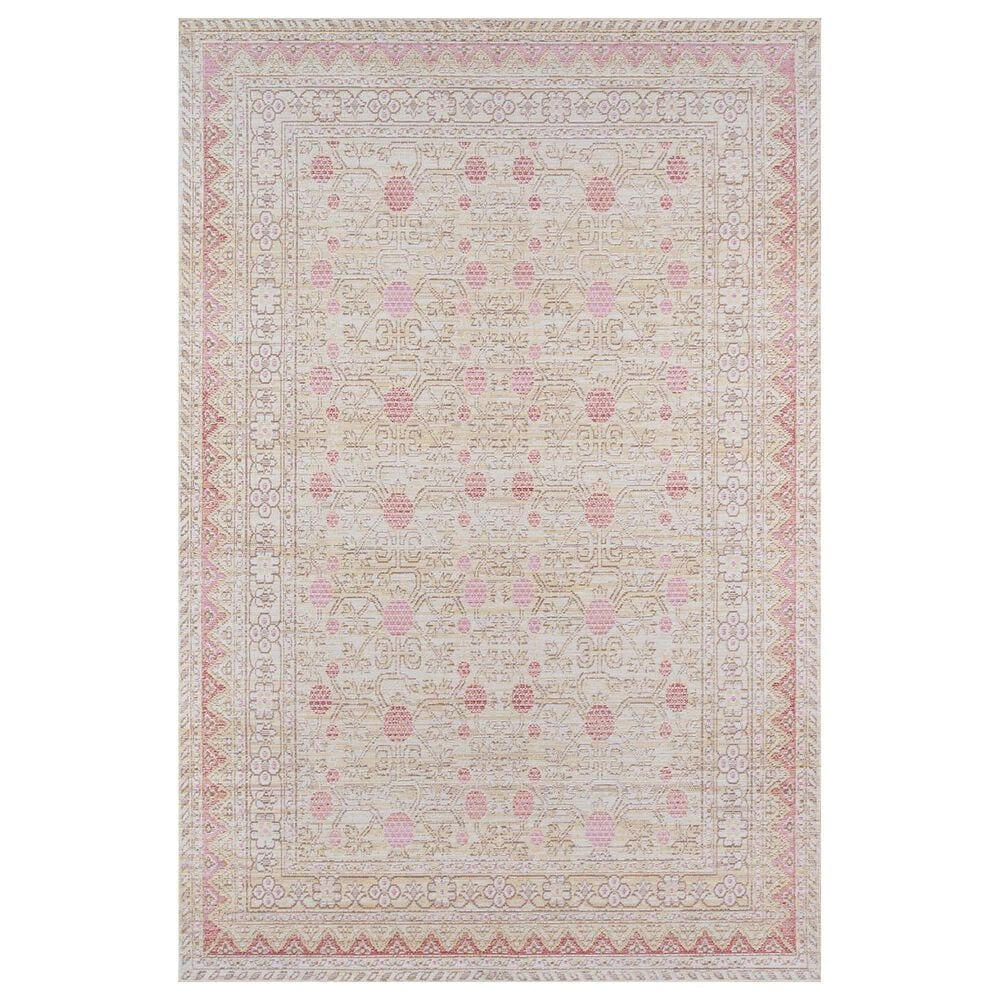 Momeni Isabella ISA-3 7"10" x 10"6" Pink Area Rug, , large