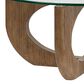 Nicolette Home Lainey Cocktail Table in Almond and Clear, , large