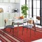 Safavieh Montauk 8" x 10" Red and Ivory Area Rug, , large