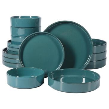 Gibson Home Santorini Mist 16-Piece Dinnerware Set in Jade, , large