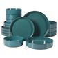 Gibson Home Santorini Mist 16-Piece Dinnerware Set in Jade, , large