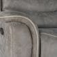 New Heritage Design Kamari Manual Reclining Sofa in Gray, , large