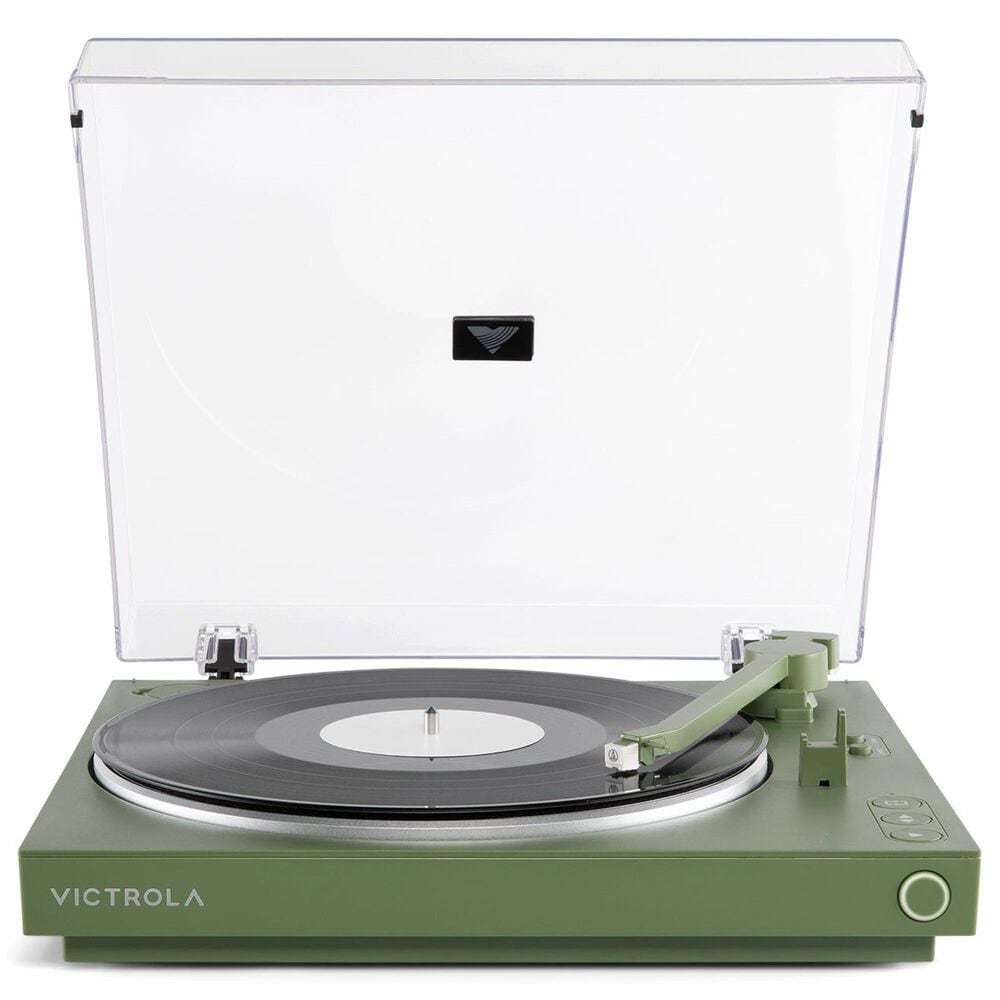 Victrola 2-Speed Automatic Turntable with Bluetooth in Green, , large