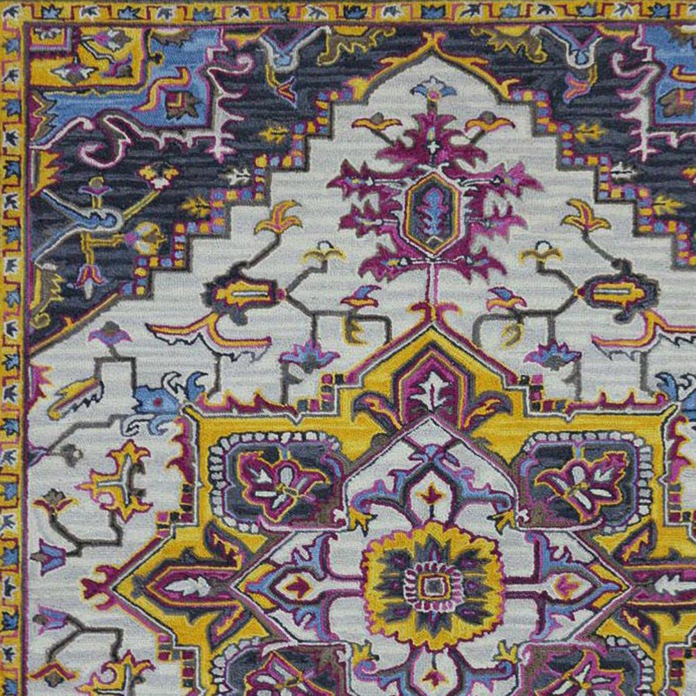 Amer Rugs Boho 2&#39; x 3&#39; Yellow and Pink Area Rug, , large