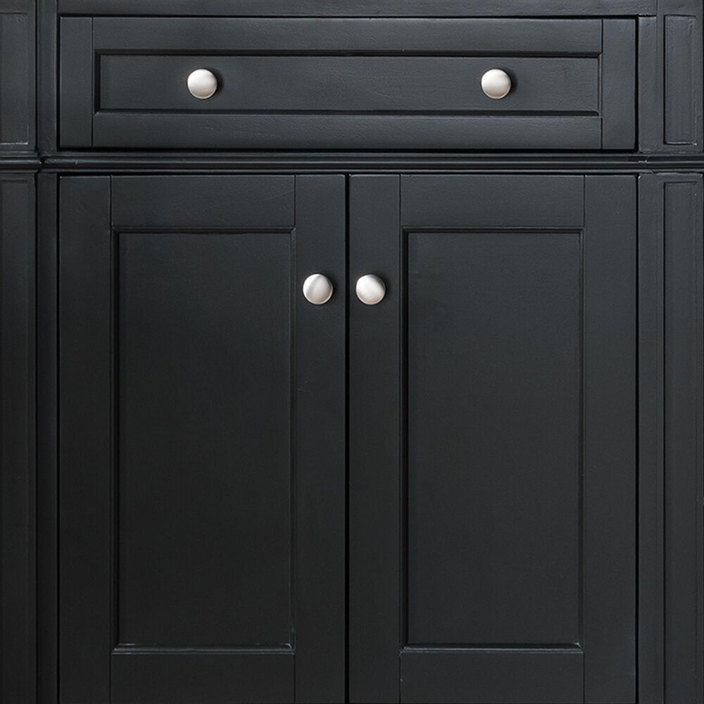 James Martin Vanities Brittany 72&quot; Double Bathroom Vanity in Black Onyx with 3 cm Victorian Silver Quartz Top and Rectangular Sinks, , large