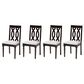 Baxton Studio Cherese Side Chair with Grey Cushion in Espresso Brown (Set of 4), , large