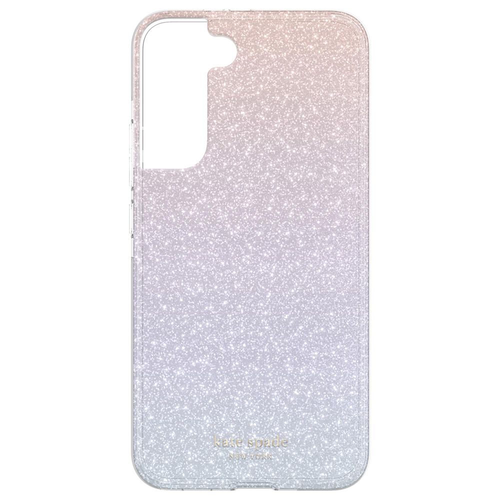 Kate Spade New York Defensive Hardshell Case for Samsung Galaxy S22 in Ombre Glitter Pink, , large