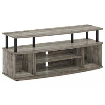 HOMLUX 47.2" Large Entertainment Center Stand for TV up to 55" in French Oak and Black, , large