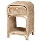 Baxton Studio Magni 1-Drawer Nightstand in Natural Brown, , large