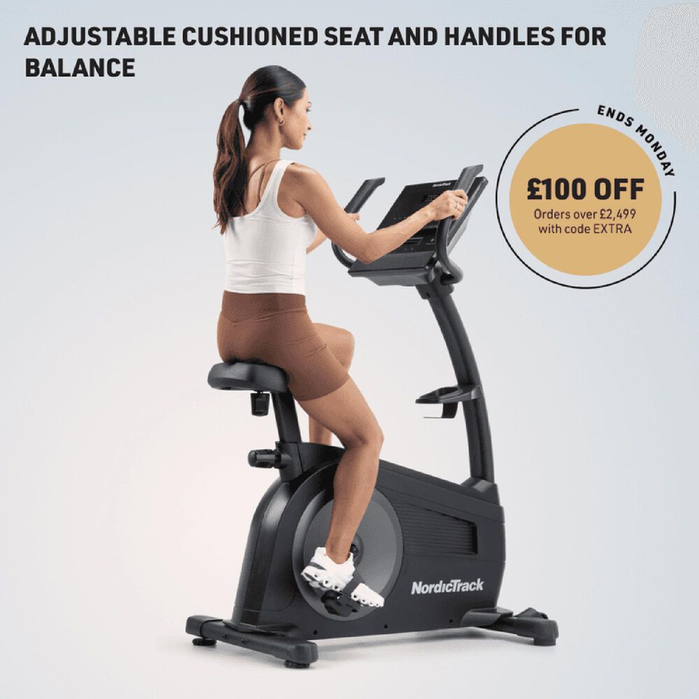 NordicTrack G LE Upright Exercise Bike in Black, , large