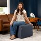 Jaxx Monroe Medium Ottoman in Denim, , large
