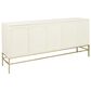 Jennifer Taylor Home Gemini Sideboard in White Lacquer and Gold, , large