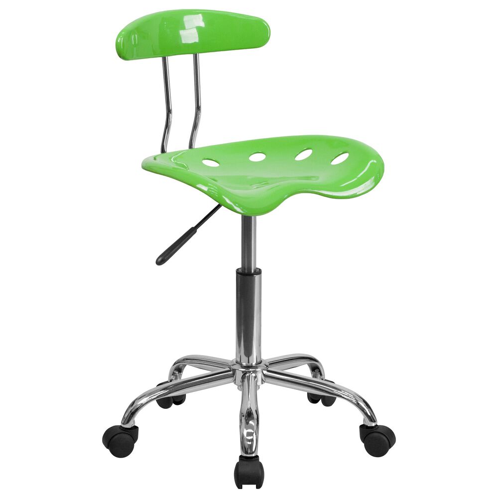 Flash Furniture Vibrant Swivel Task Chair in Green, , large