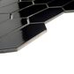 Emser Catch Glossy Black 2" x 2" Hexagon on 10" x 13" Porcelain Mosaic Sheet, , large