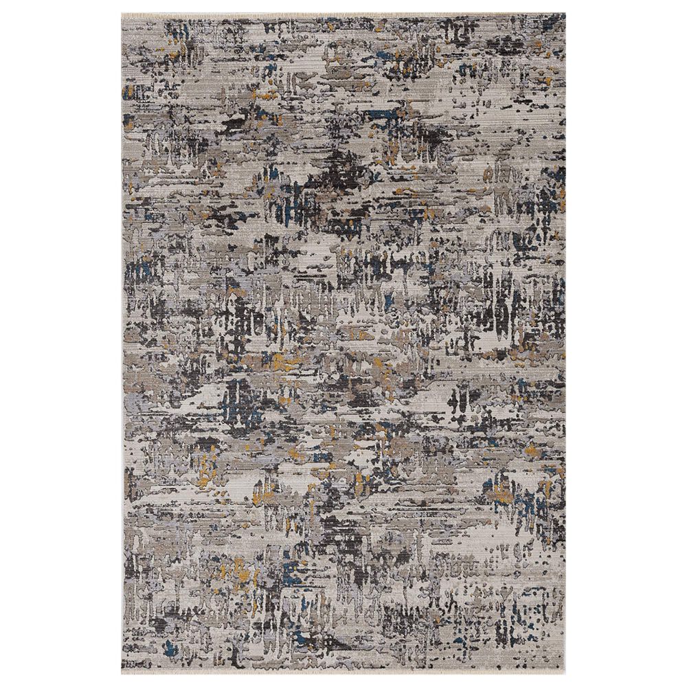 Kas Oriental Rugs Karina Landscape 2"3" x 7"7" Grey Runner, , large