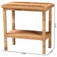Baxton Studio Minahasa Side Table in Light Honey, , large