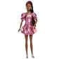 Barbie Deluxe Style - Metallic Outfit Doll No. 6 in Coral Pink, Black and Silver, , large