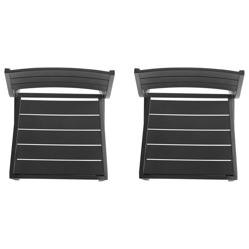 Linon Home Decor Holland Patio Side Chair in Black (Set of 2), , large