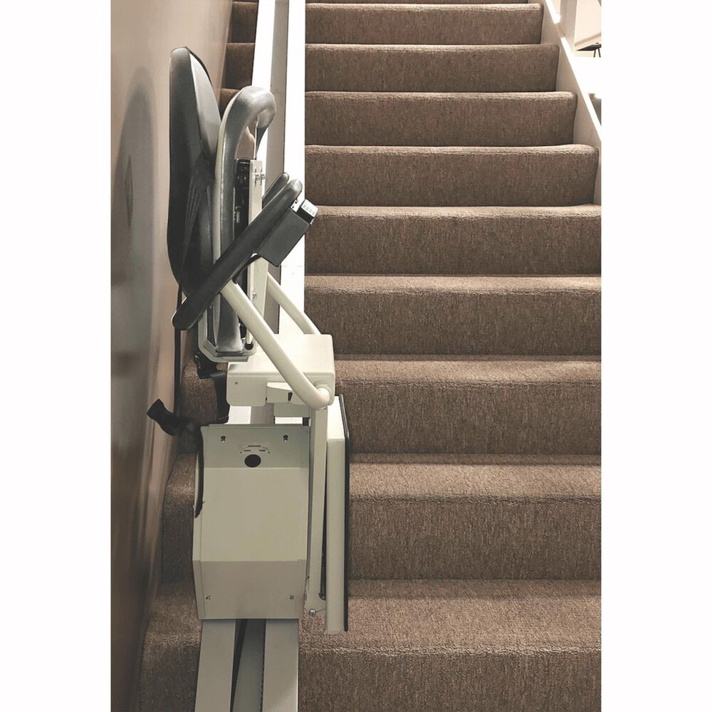Staying Home Legacy Lifts Indoor Stair Lift Chair with Track Assembly in Gray, , large
