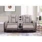Titanic Furniture Power Reclining Loveseat with Power Headrest in Brown, , large