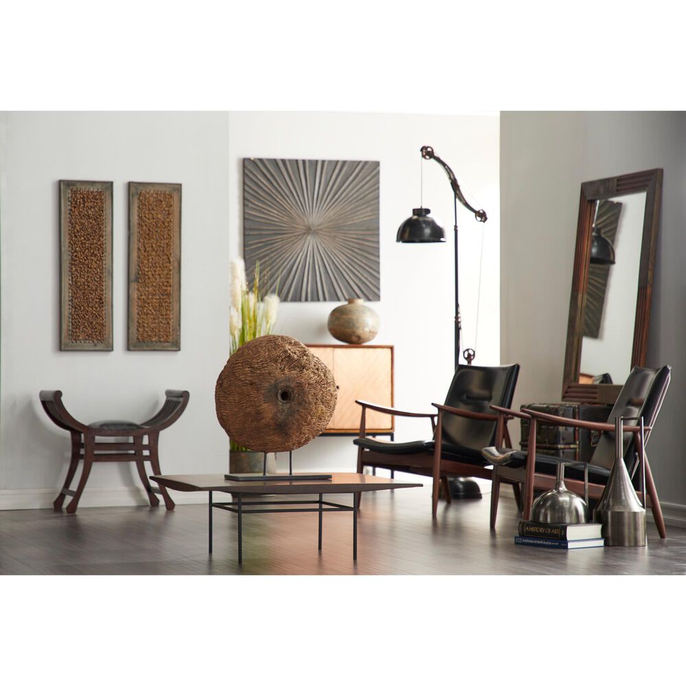 Maple and Jade Industrial Floor Lamp in Black and Copper, , large