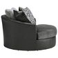 Ashley Brixley Pier Oversized Swivel Accent Chair in Graphite, , large