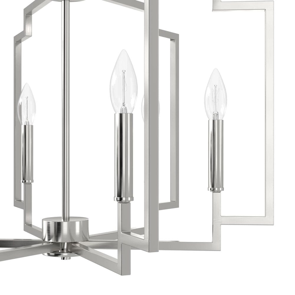 Hunter Zoanne 24&quot; 6-Light Chandelier in Brushed Nickel, , large