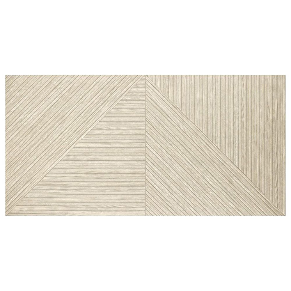 Soho Studio Lounge Ribbed Oak 24&quot; x 48&quot; Porcelain Tile, , large