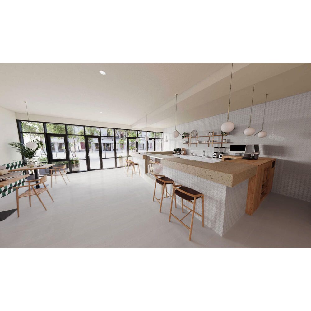 Soho Studio Elaine Pearl 10" x 10" Marble Mosaic Sheet, , large