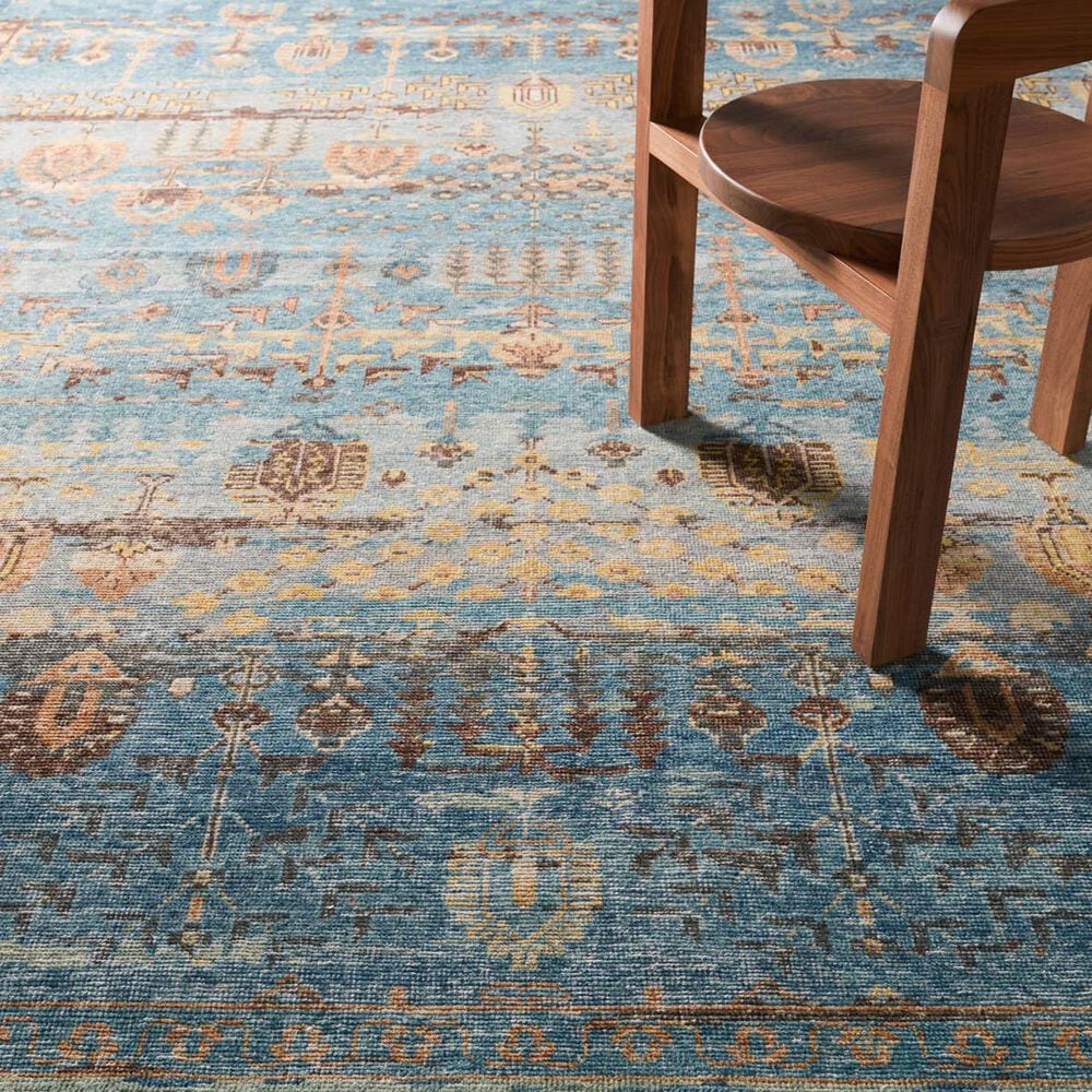 Jaipur Eden Acantha 8&#39; x 10&#39; Aegean Blue Area Rug, , large