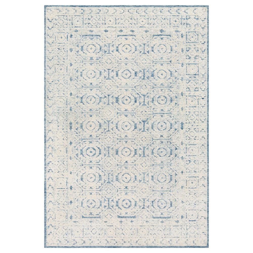 Surya Louvre LOU-2304 2" x 3" Navy, Ice Blue and Cream Scatter Rug, , large