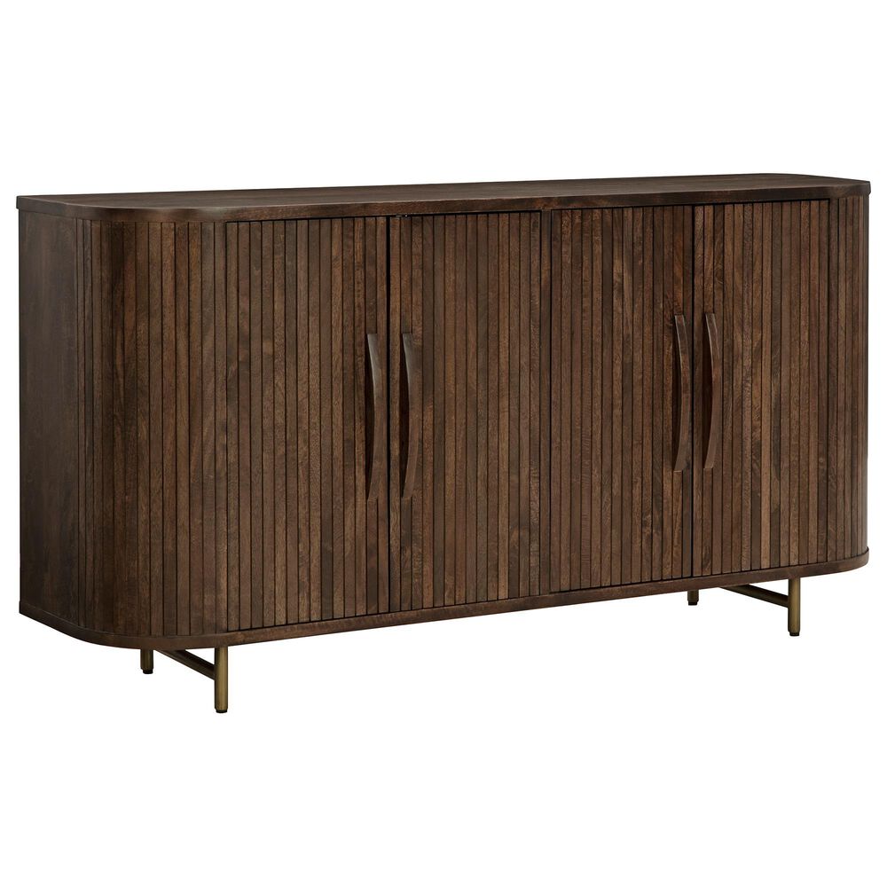 Ashley Amickly 68" Accent Cabinet in Dark Brown, , large