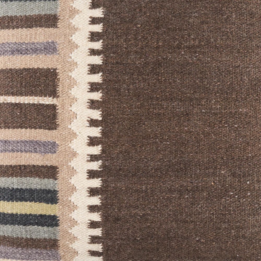 Surya Blanche 20" Square Throw Pillow in Charcoal, Dark Brown, Gray, Medium Brown and Oatmeal, , large