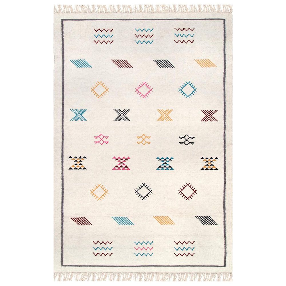 nuLOOM Orinoco MTOR01A 7'7" x 9'6" Ivory Area Rug, , large