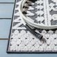 Safavieh Cabana CBN658A 2"2" x 7" Ivory and Grey Indoor/Outdoor Area Performance Rug, , large
