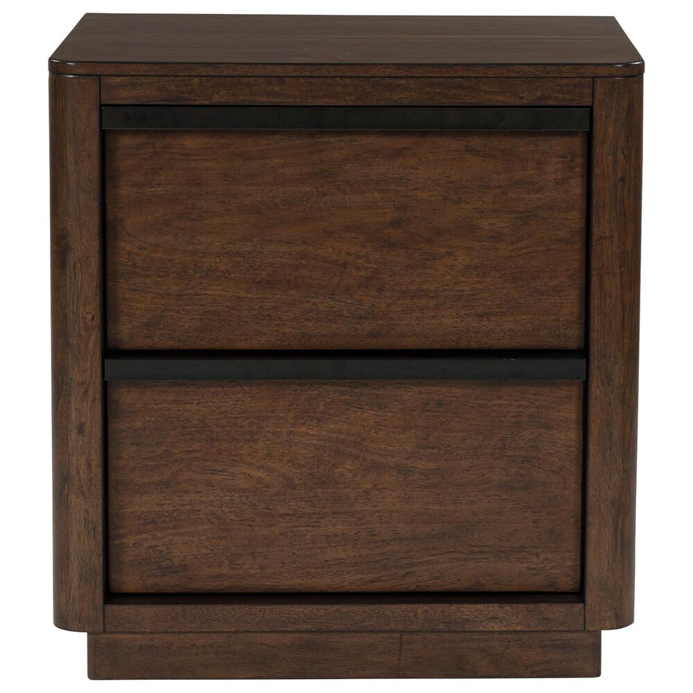 Millenium Dilenno 2 Ball Bearing Smooth Gliding Drawer Nightstand in Dark Brown, , large