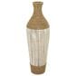Maple and Jade 40" Handmade Decorative Vase in White, Natural Brown and Cream, , large