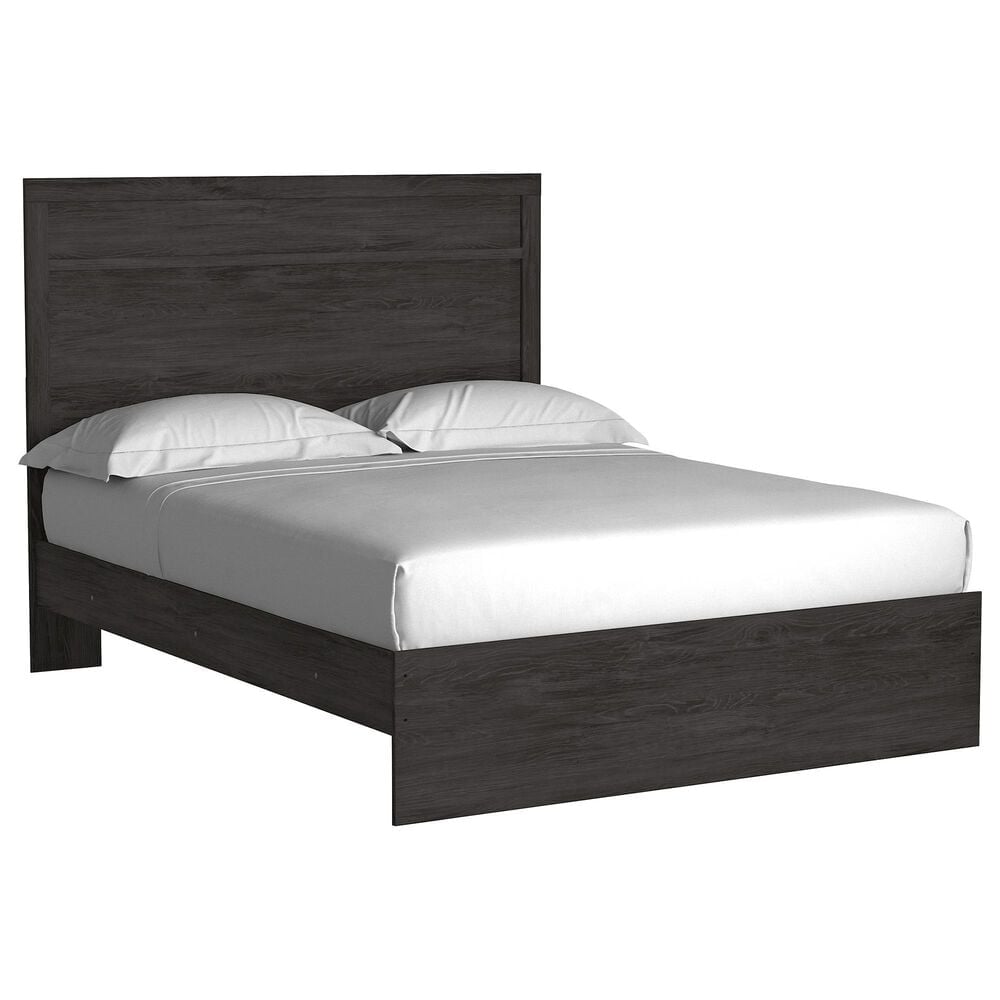Ashley Belachime 3 Piece Queen Bedroom Set in Dark Charcoal, , large