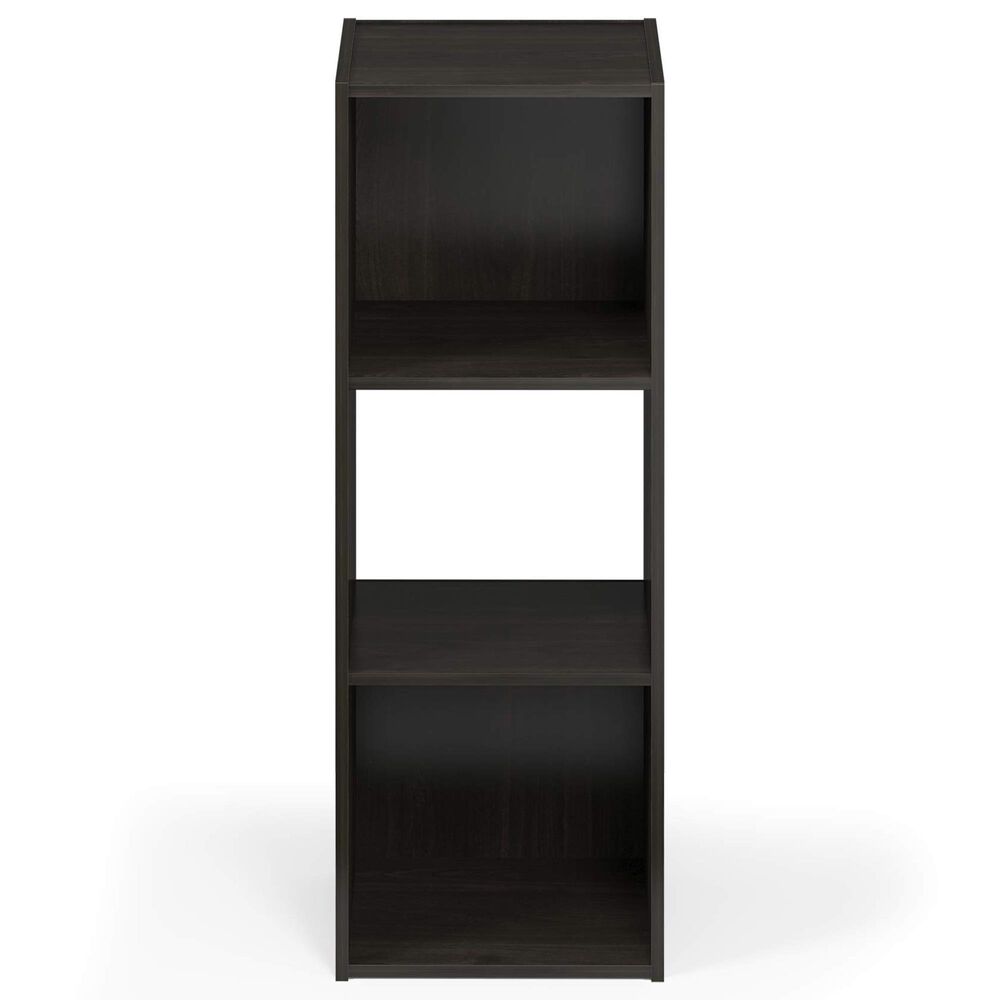 HOMLUX 3-Cube Open Shelf Bookshelf in Espresso, , large