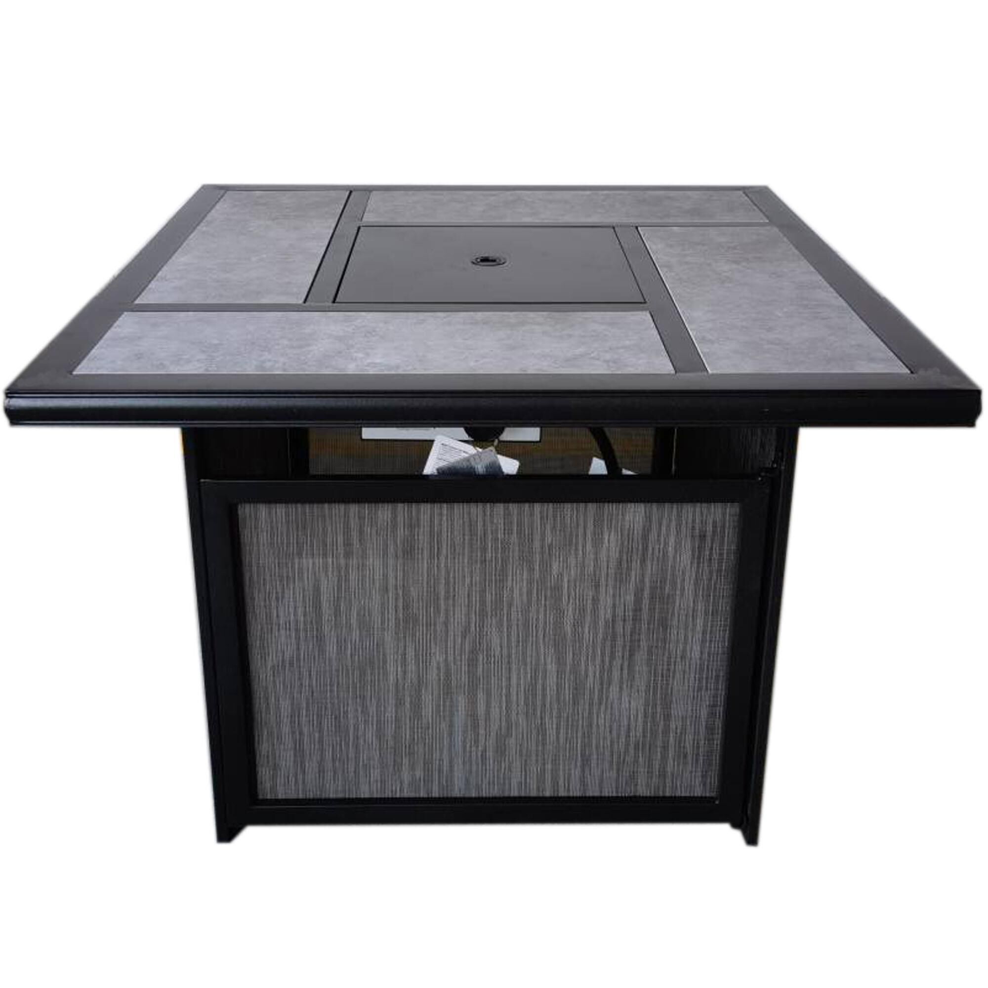 GatherCraft Franklin 5-Piece Firepit Chat Set in Gray