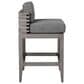 Armen Living Vivid Patio Bar Stool in Light Gray, , large