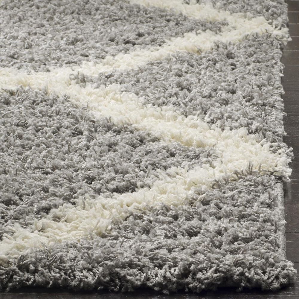 Safavieh Dallas Shag SGD257G-4 4&#39; x 6&#39; Grey/Ivory Area Rug, , large
