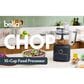 Bella Prep and Store 10-Cup Food Processor in Slate, , large