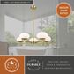Vaxcel International Co. Ltd. Sloane 5-Light Chandelier in Satin Brass, , large