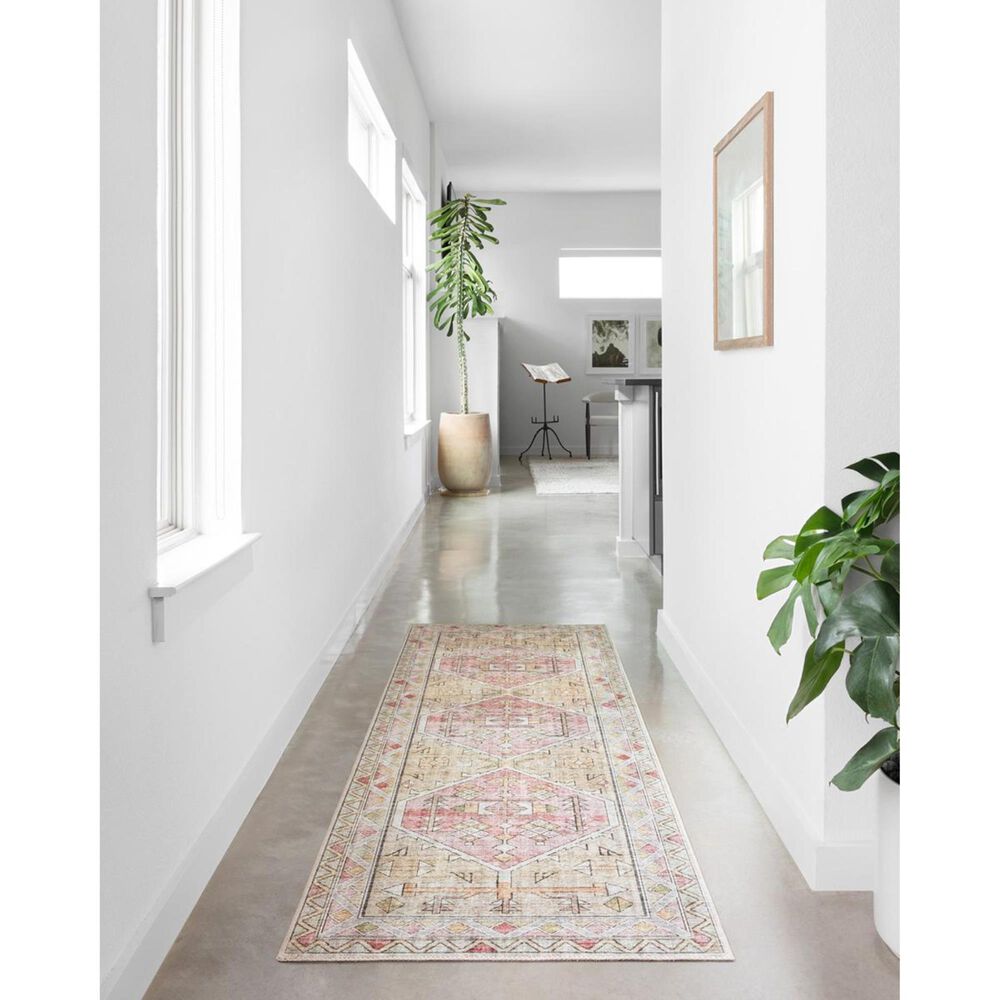 Loloi II Skye SKY-04 2&#39;6&quot; x 7&#39;6&quot; Gold and Blush Runner, , large